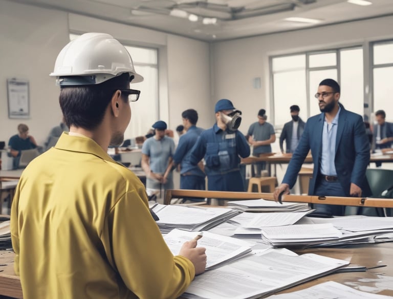 A modern glass building with sleek architectural design. The structure features a prominently displayed sign with the name 'Deloitte' in large, white letters. The facade consists of reflective glass panels, adding a contemporary aesthetic to the building. The sky in the background is clear and blue, enhancing the overall urban setting.