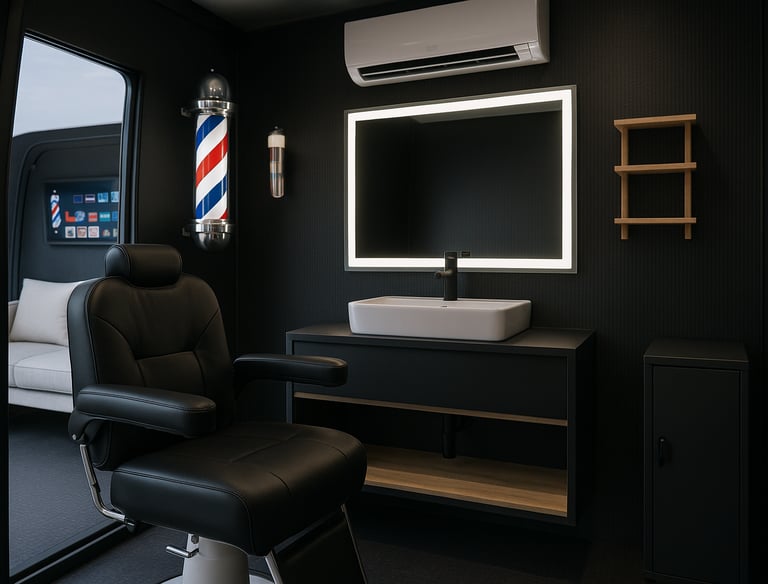 Barber truck intérieur