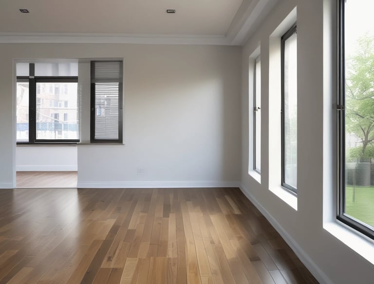 Eco-friendly cleaning products arranged on a table.