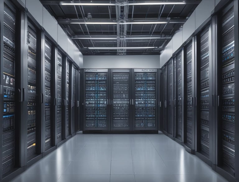 A visual representation of exa-scale computing architecture.