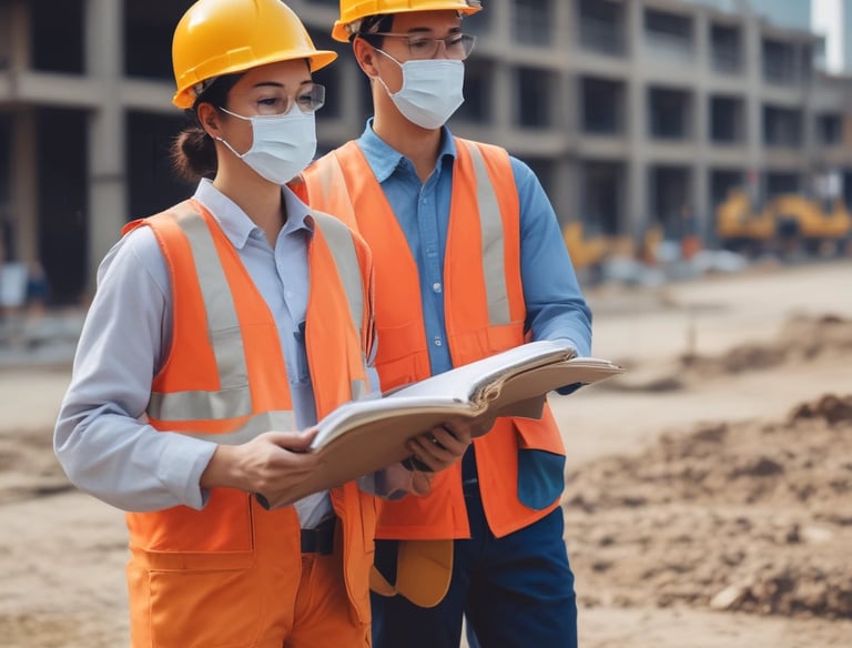 A diverse group of skilled workers ready for construction projects.