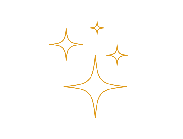 a black and gold starfish logo on a black background