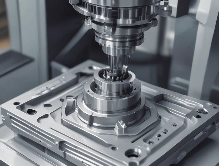 A factory scene showcasing machinery in operation.