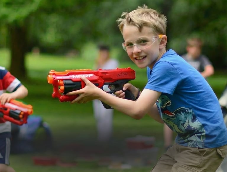 nerf vaiko gimtadienio programa