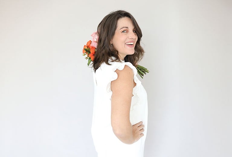 Beautiful woman smiling