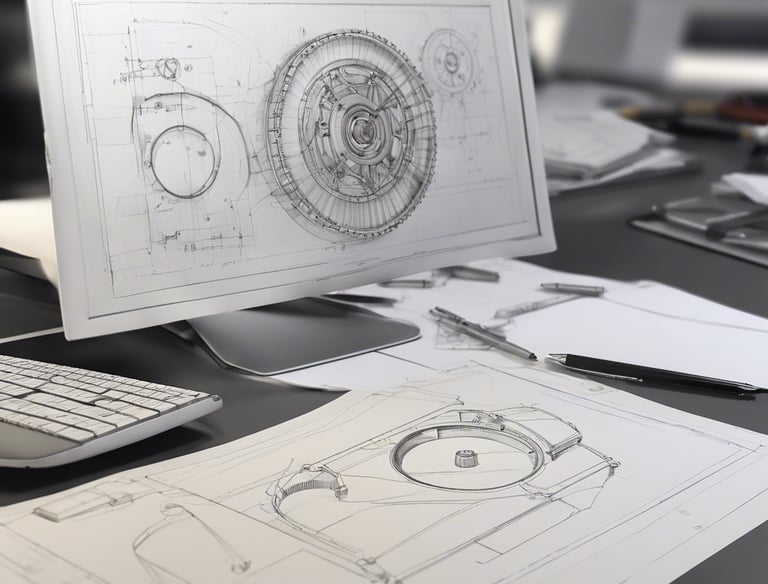 a man riding a skateboard down a street next to tall buildings