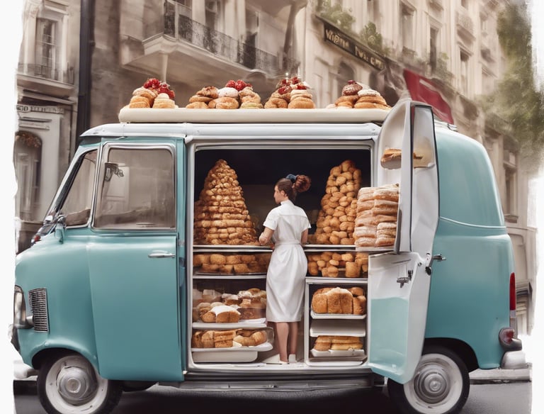 a person pushing a child in a stroller down a hallway