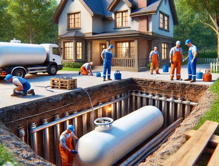 installation gas