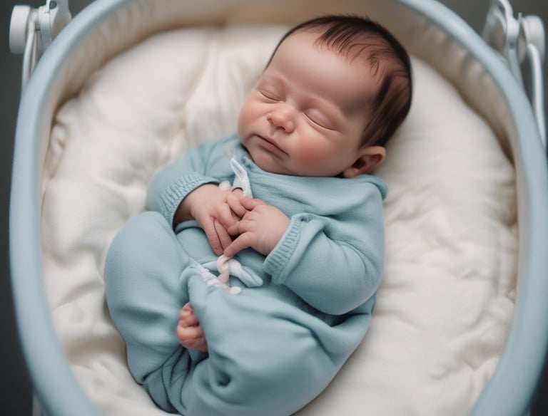 A close-up of a check being handed to a new mother in a hospital bed.