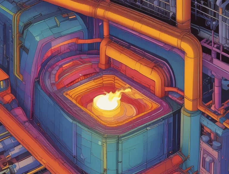 Detailed 3D mesh model showing stress distribution on a mechanical component.