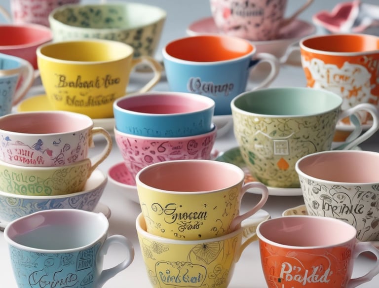 A variety of yarns and knitting supplies.