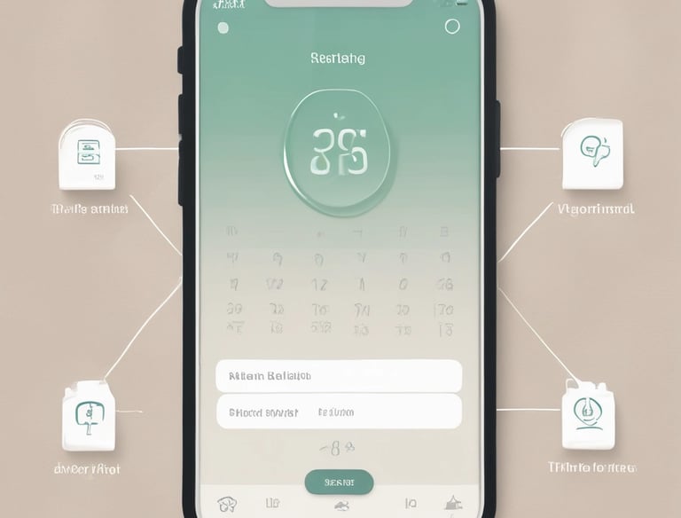 A white calendar on a wooden surface