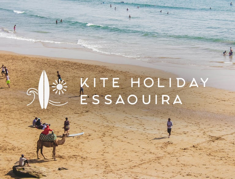 kite holiday essaouira maroc branding website