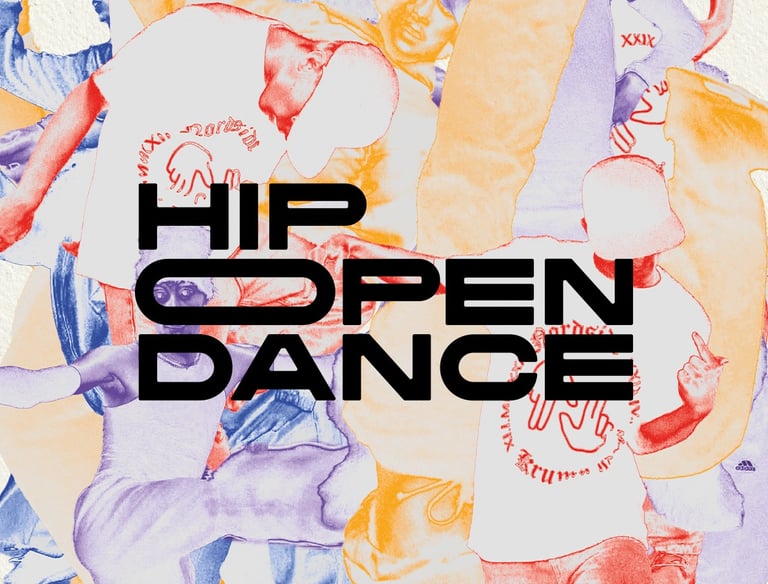 hip open dance 2025 flow lille direction artistique graphisme