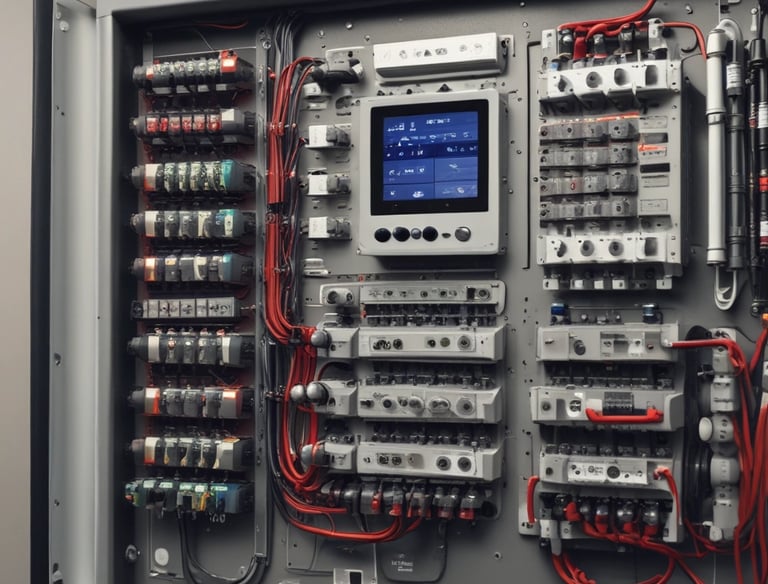 Electrician installing wiring inside a residential wall.