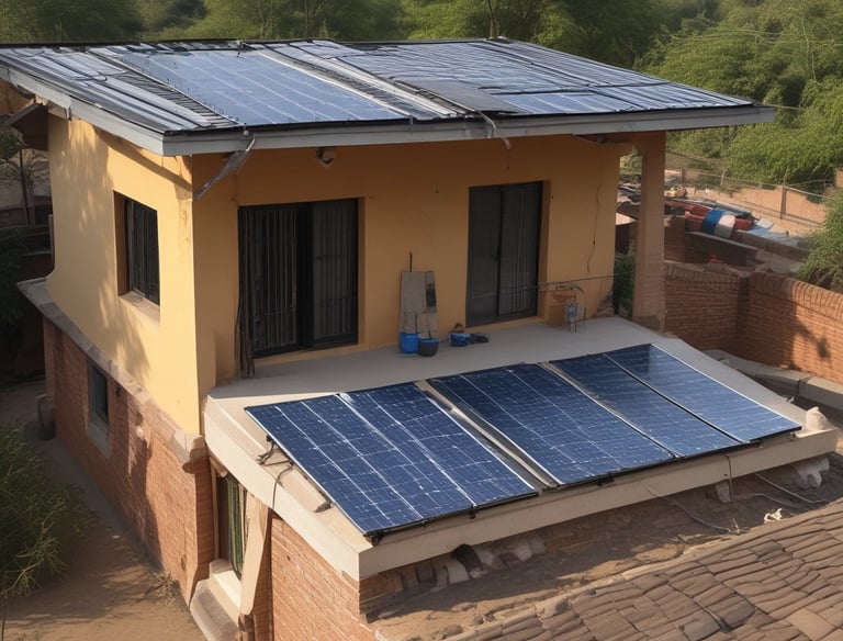 A government building powered by solar energy.