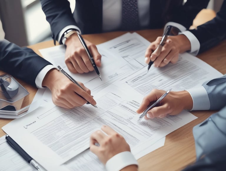 A close-up view of several parked Nissan cars, focusing on the front grille and license plate of the nearest vehicle, which has a Dubai registration number.