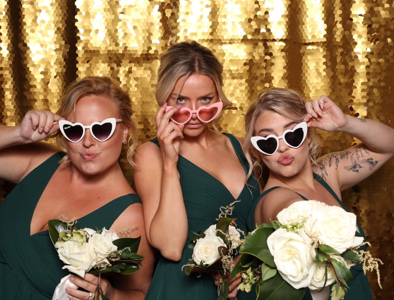 wedding photo booth at lovelock ranch