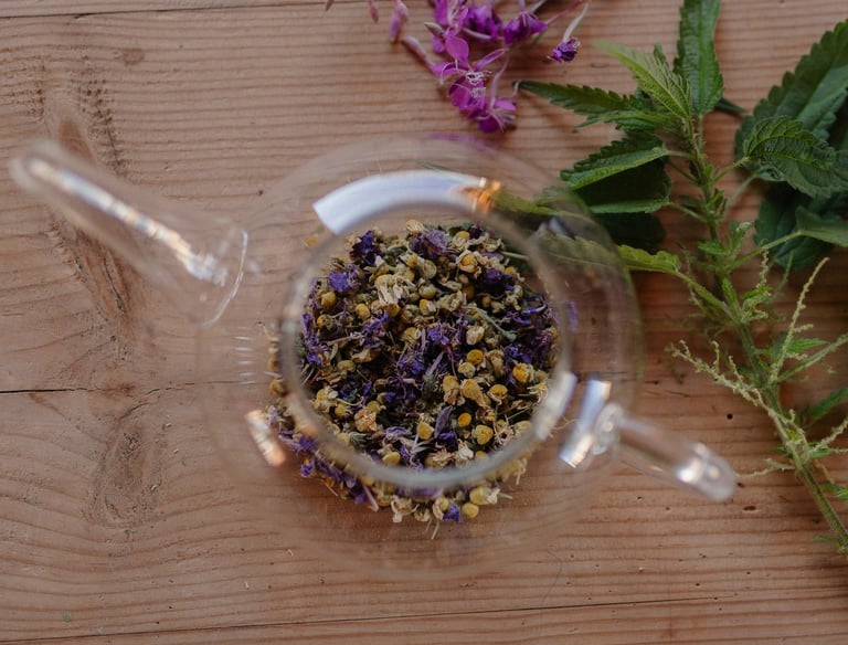 Meadows tea in pot