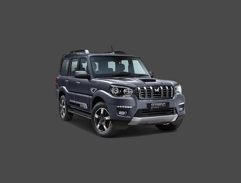 Mahindra Scorpio SUV available for rent in Assam