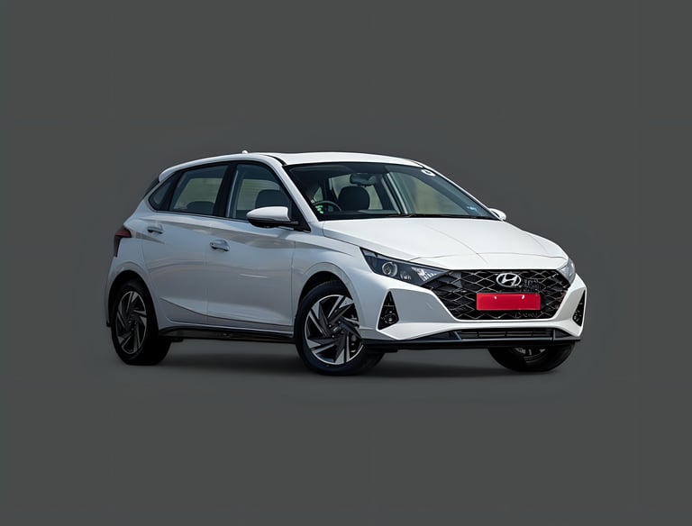 Hyundai i20 rental hatchback in Guwahati by Bhara Gari
