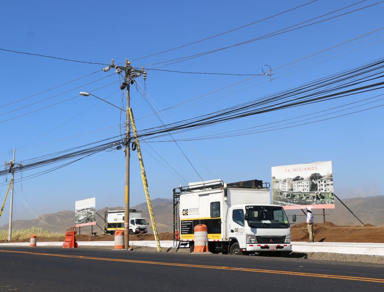 instalacion de poste residencial