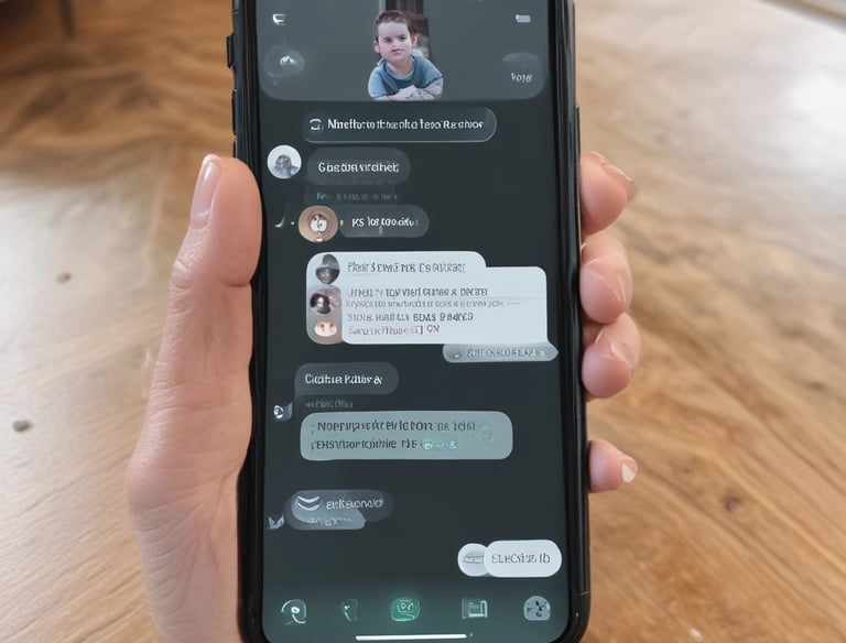 A red sign with white text reads 'God's Servants at Work', placed on a grassy area in front of a residential house. The background contains a ladder, some paint supplies, and garden tools leaning against a structure, suggesting ongoing house maintenance or renovation.