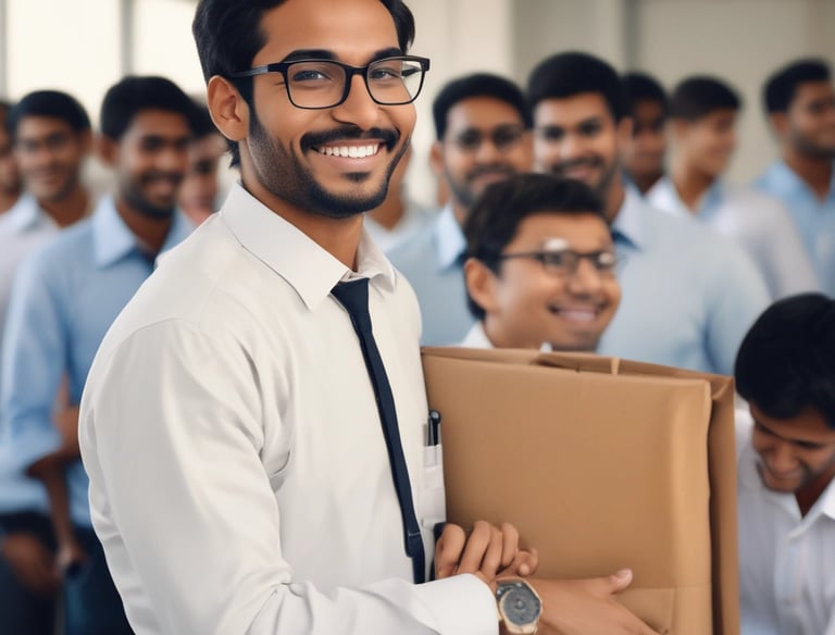A person practicing for an interview with a mentor.