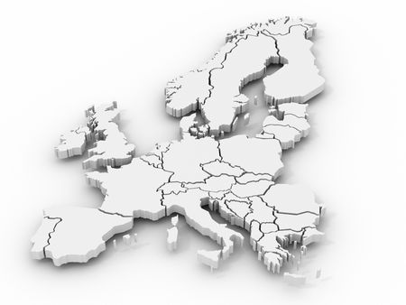 a map of europe with a map of europe and the european union