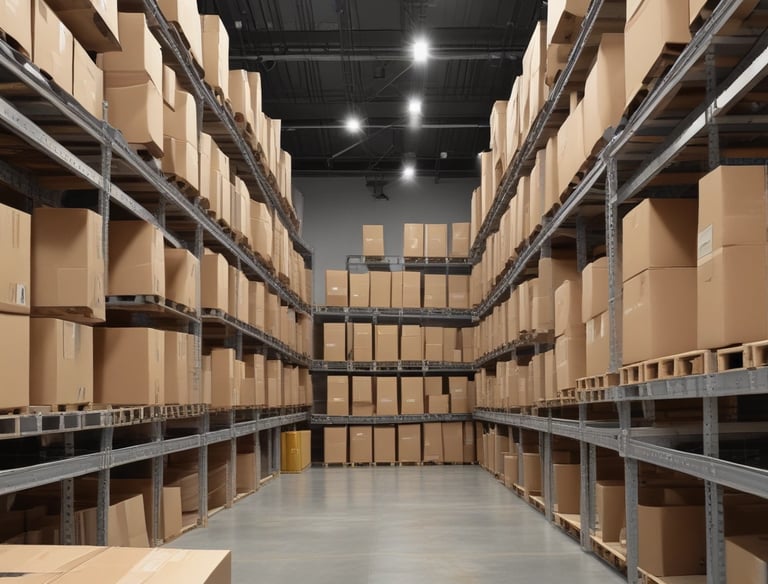Stacks of bright orange shipping containers with the Hapag-Lloyd logo are arranged against a dark, overcast sky, creating a striking contrast. The containers are aligned neatly, showcasing international trade and logistics.