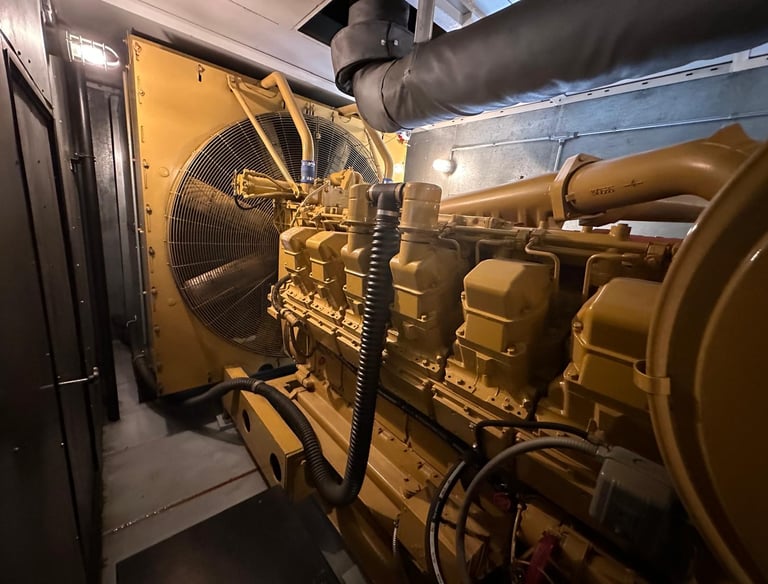 CAT 3512, 1000kW Prime, 480v. 60 Hz. Diesel Generators