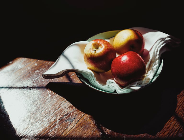 Welcome fruit plate in guest room. Vacation Rental Consulting