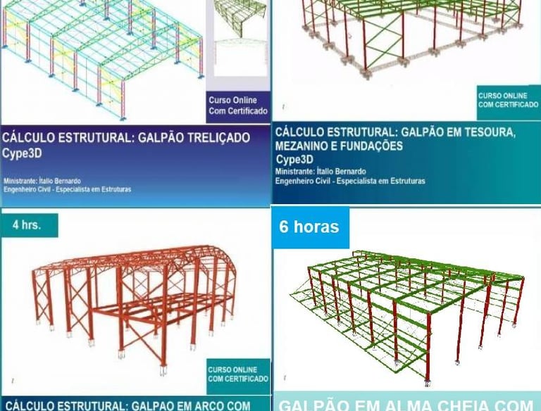 Calculuo de Estrutura Metalica em Ribeirao das Neves-MG-3