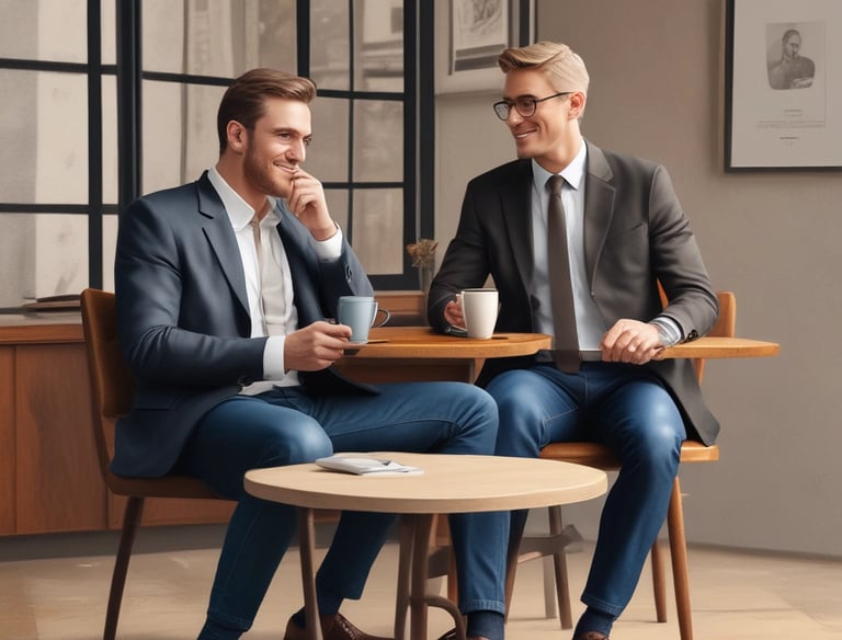 A professional lawyer providing consultation to a client.