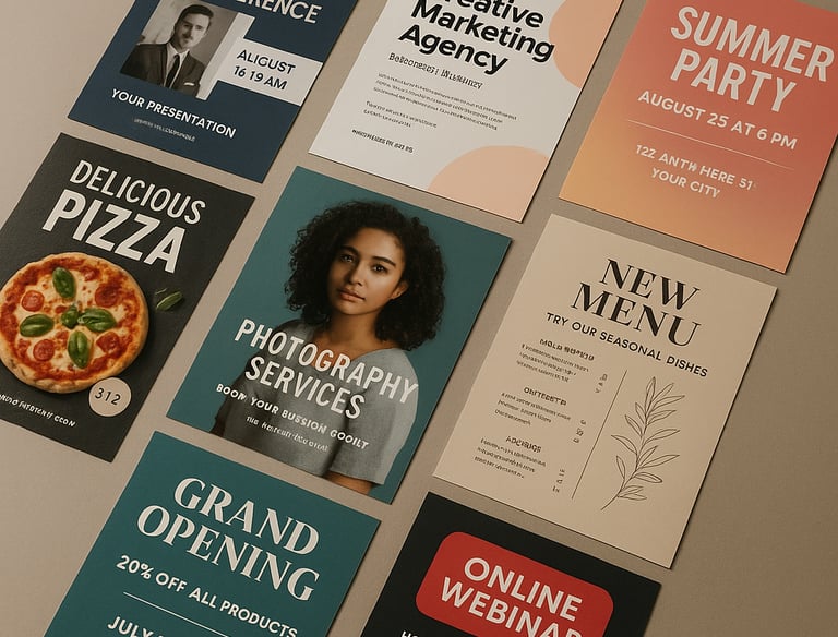 Stock photo of flyers