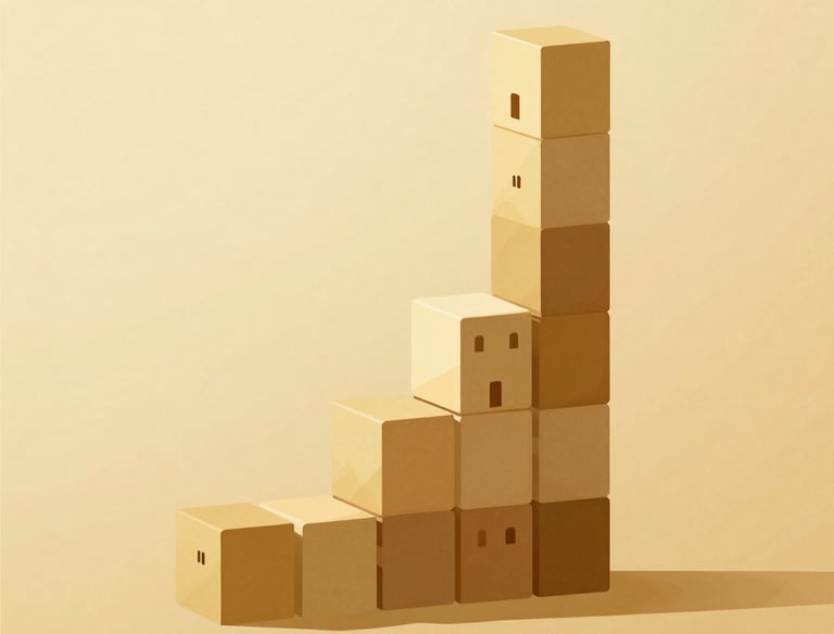 a man riding a skateboard down a street next to tall buildings