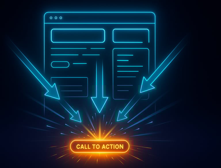 a call to action on a dark background