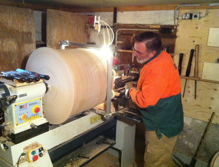 wood turning pollnerdrums