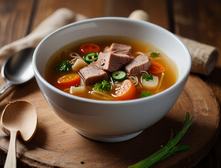 Pork broth/Sertéshúsleves