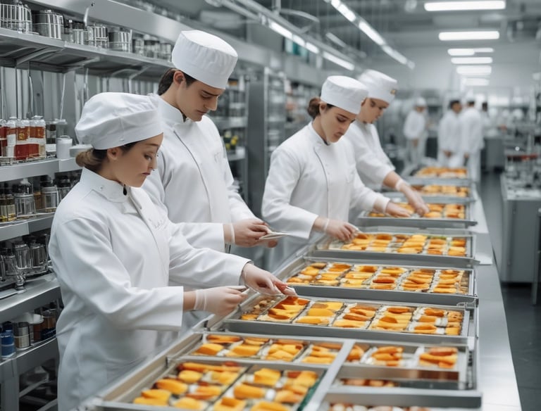 Two people are walking on a street in front of shops with clothing displays. One is wearing a light-colored hoodie and the other a dark coat. Above them, signs are written in multiple languages, including English and Hindi, referencing a welfare association office and a service campaign by OVN Industries Pvt Ltd.
