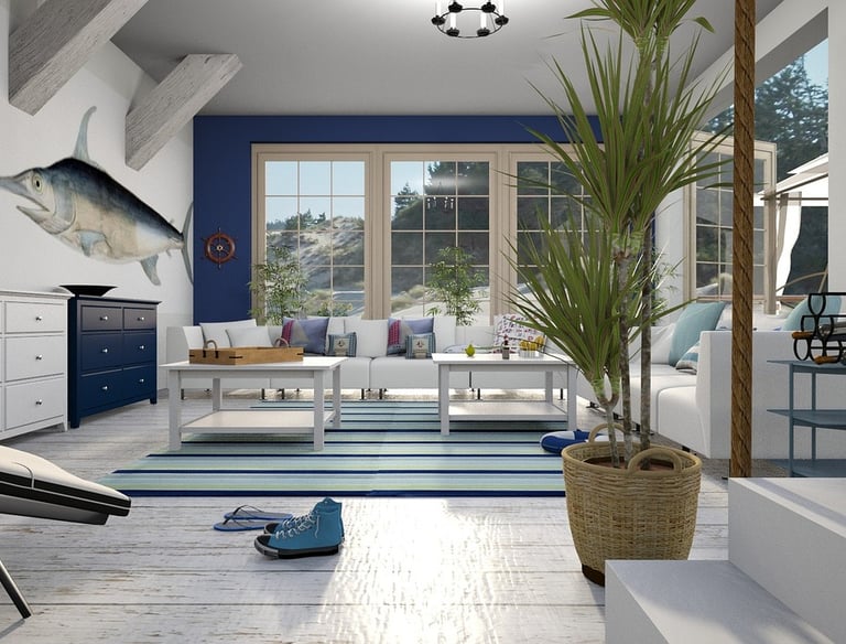 interior of a house by the sea