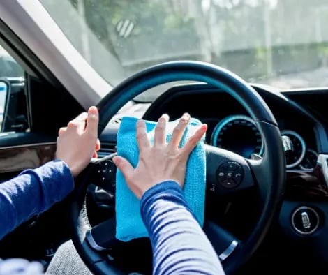 Interior car detailing 