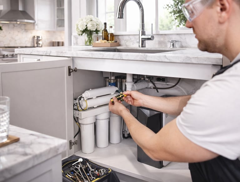 Planned water treatment installation