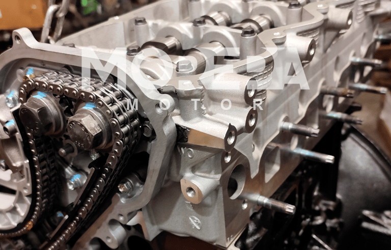 Motor con piezas nuevas