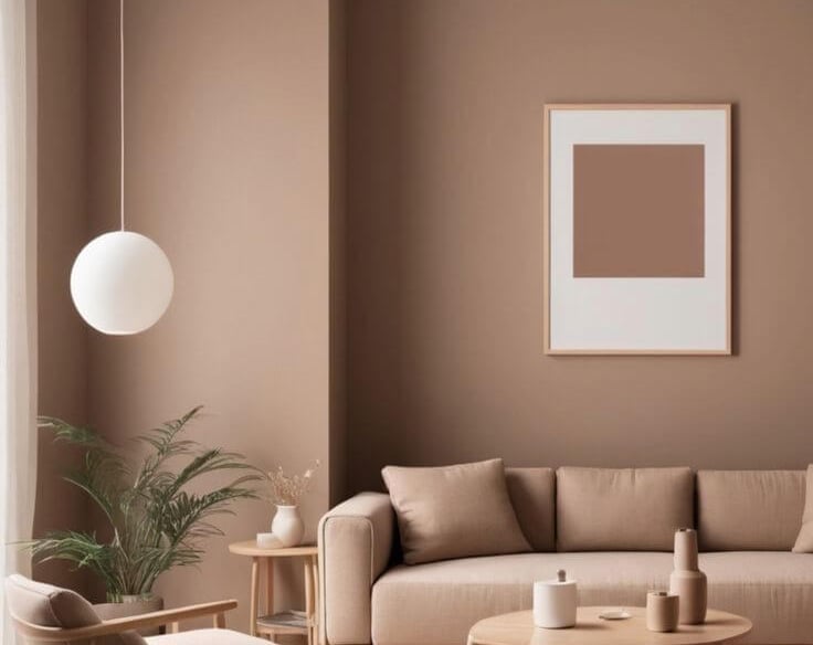 warm living room design