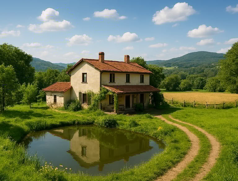 Spacious farmhouse in Nainital, Uttarakhand with organic farming land