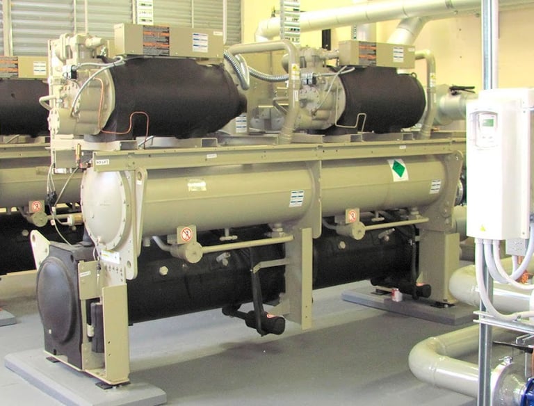 Small Chillers in industrial setup .