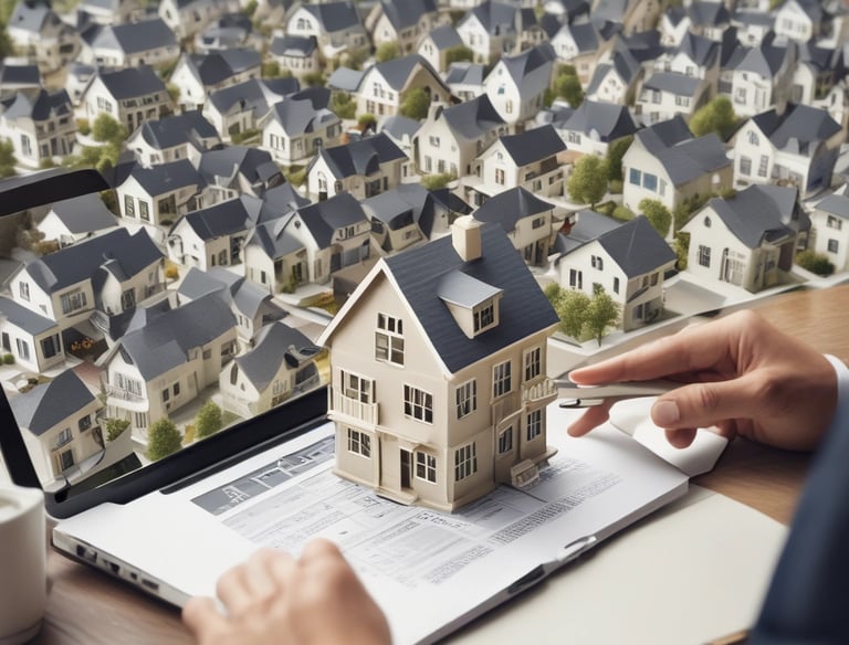 Sunlight streams through overhead beams, casting shadows on a wall featuring a prominent sign with bold red letters stating 'GOOD BUSINESS'. The environment appears to be indoors with modern architectural elements and minimalistic decor. Potted plants and furniture create a relaxed, professional atmosphere.