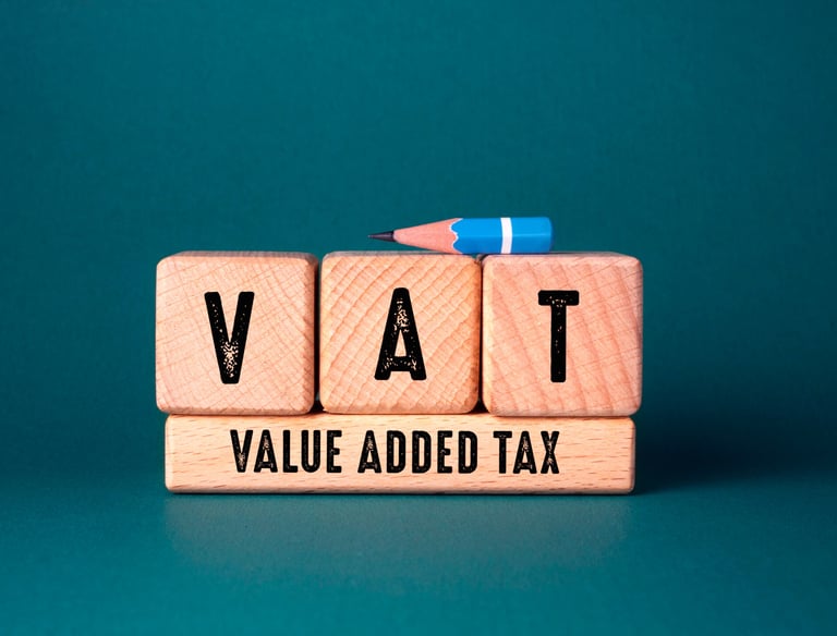 Value added tax on learning blocks