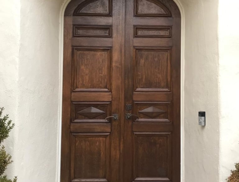 a door with a door way to a door way